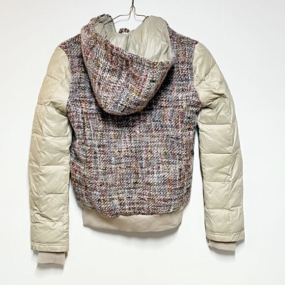 NWT Members Only Tweed Multi Media Bomber Varsity Jacket Womens Sz XS - Picture 3 of 7